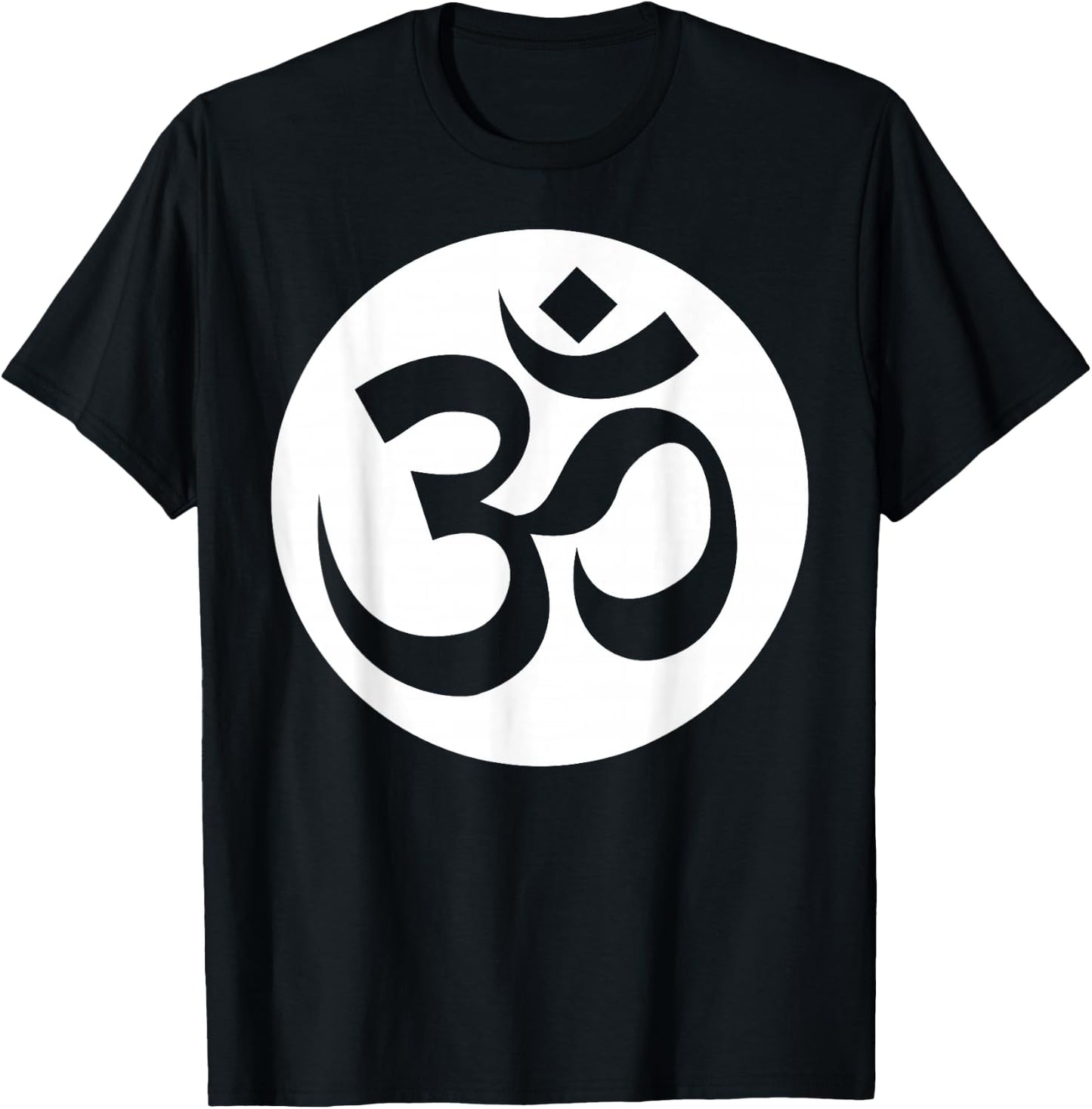 Om Ohm Aum Symbol Spiritual Yoga T-Shirt - T-Shirt | Black