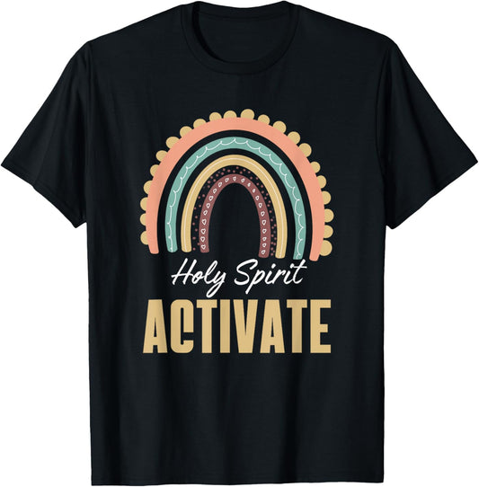 Holy Spirit activates trendy religious Cool Mom Life T-Shirt - T-Shirt | Black