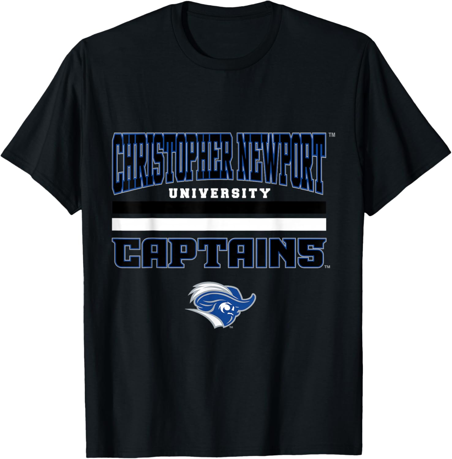 Christopher Newport Captains |NCAA University | VNPCNWP301 T-Shirt - T-Shirt | Black