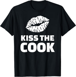 Kiss the cook T-Shirt - T-Shirt | Black