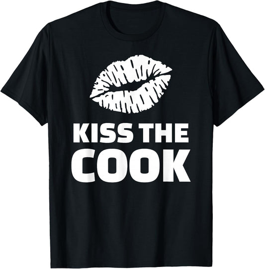 Kiss the cook T-Shirt - T-Shirt | Black
