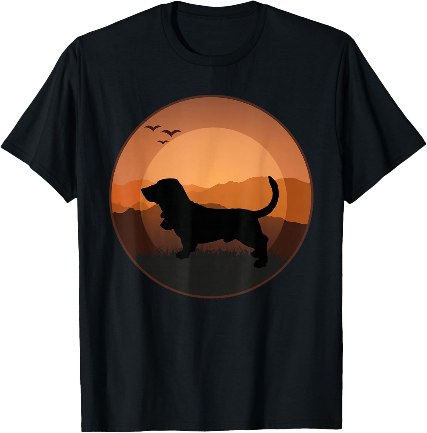 Basset Hound Dog T-Shirt - T-Shirt | Black
