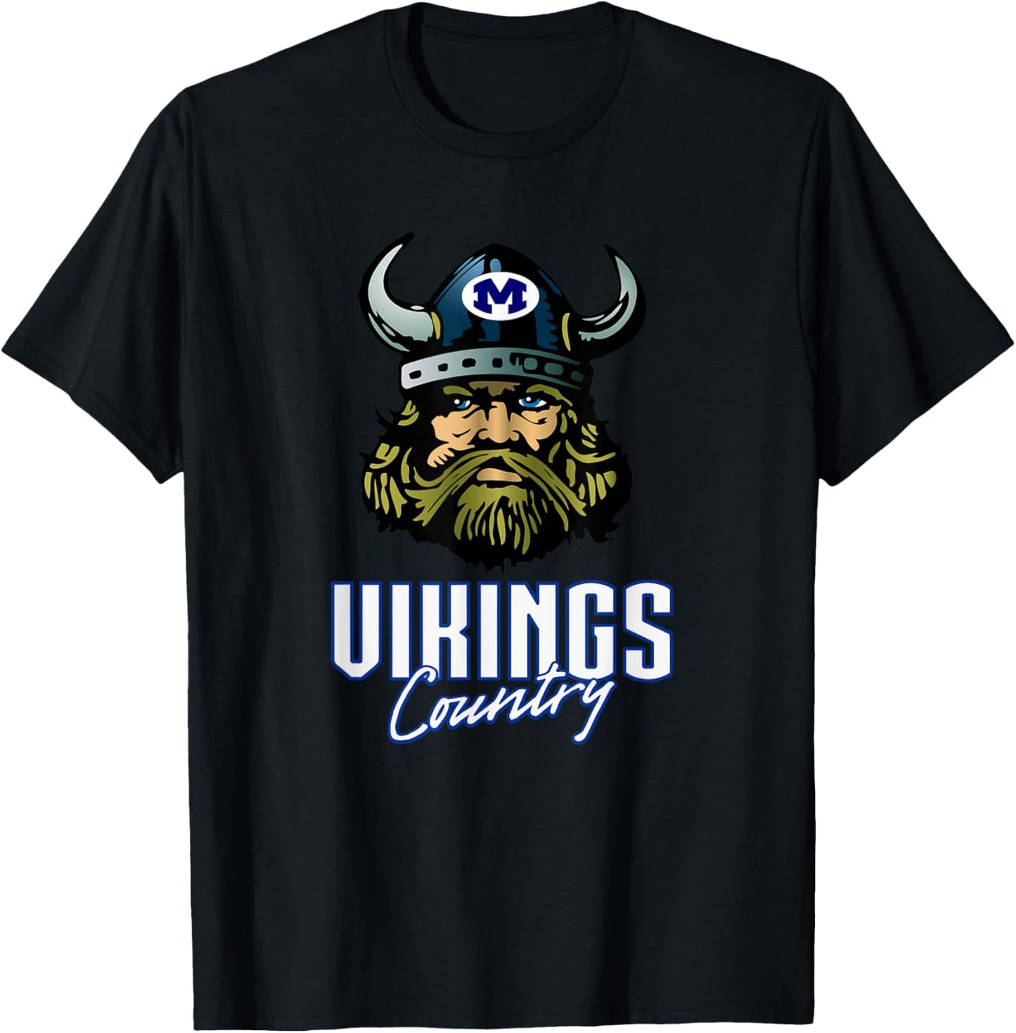 Miamisburg Vikings Logo Country HS T-Shirt - T-Shirt | Black
