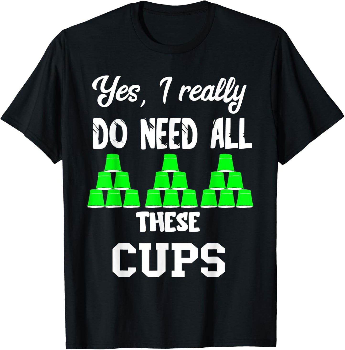 Speed Cups Stacking Sport Stacker Sport Stacking T-Shirt - T-Shirt | Black