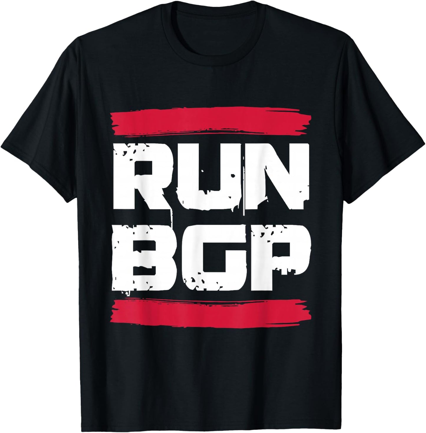Run BGP Border Gateway Protocol Programmer Coder Gift T-Shirt - T-Shirt | Black