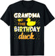 Grandma Of The Birthday Duck Yellow Duck Birthday Fun T-Shirt - T-Shirt | Black