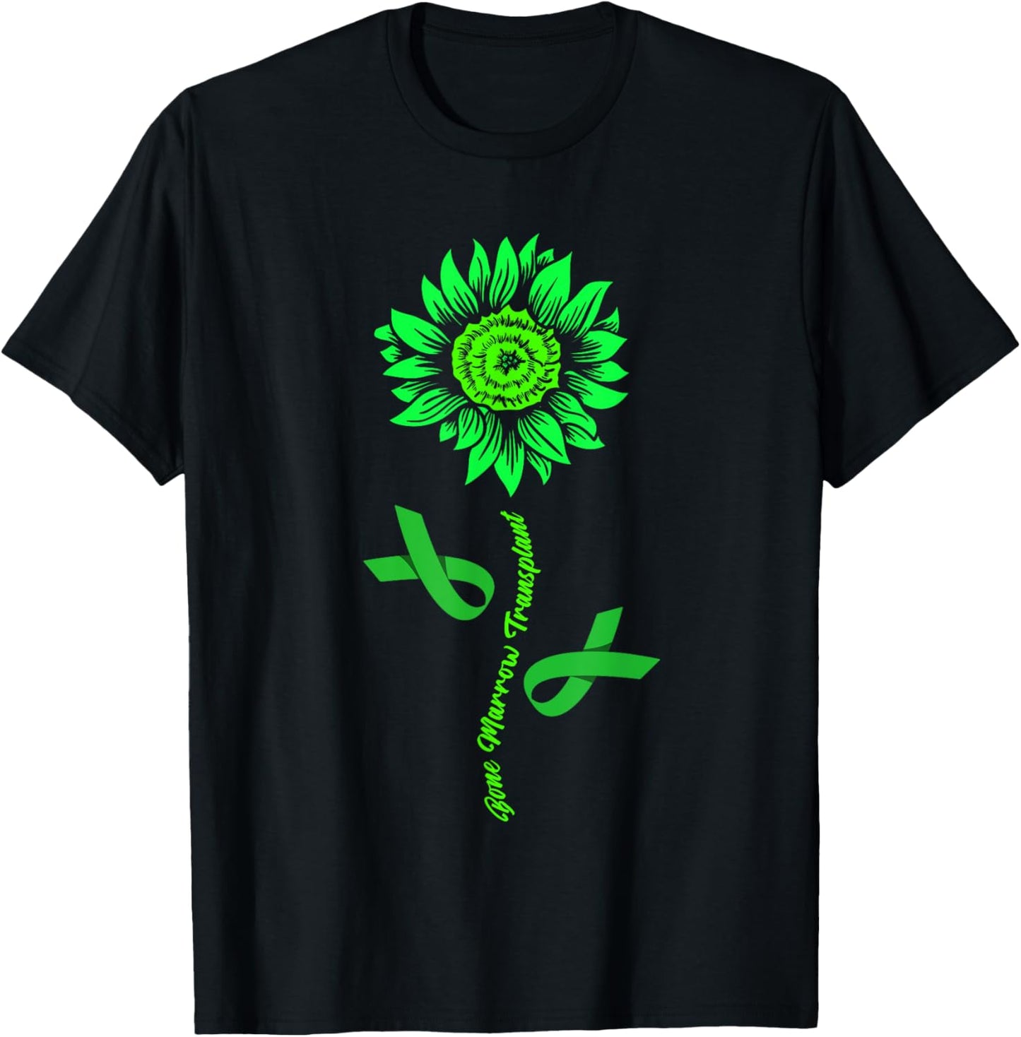 Bone Marrow Transplant Family Survivor Pretty T-Shirt - T-Shirt | Black