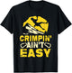 Crimpin' Ain't Easy Crimping Rock Climbing Funny T-Shirt - T-Shirt | Black