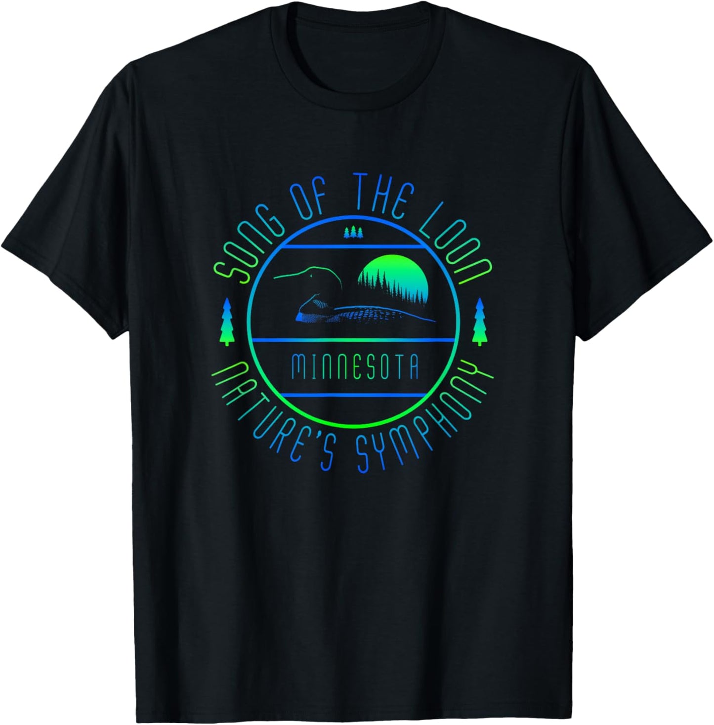 Minnesota - Song Of The Loon - Minnesota Loon T-Shirt - T-Shirt | Black
