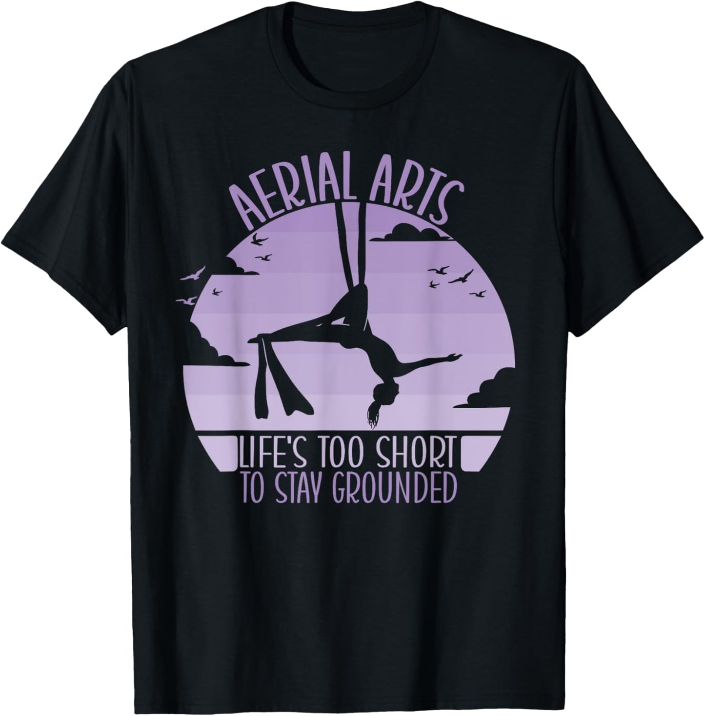 Aerialist Acrobatics Yoga Aerial Silks Aerial Arts T-Shirt - T-Shirt | Black
