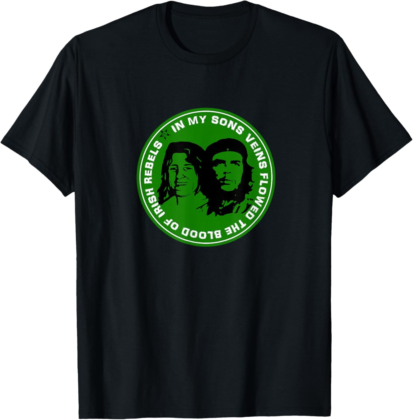Bobby Sands and Che Guevara Irish Republican T-Shirt - T-Shirt | Black