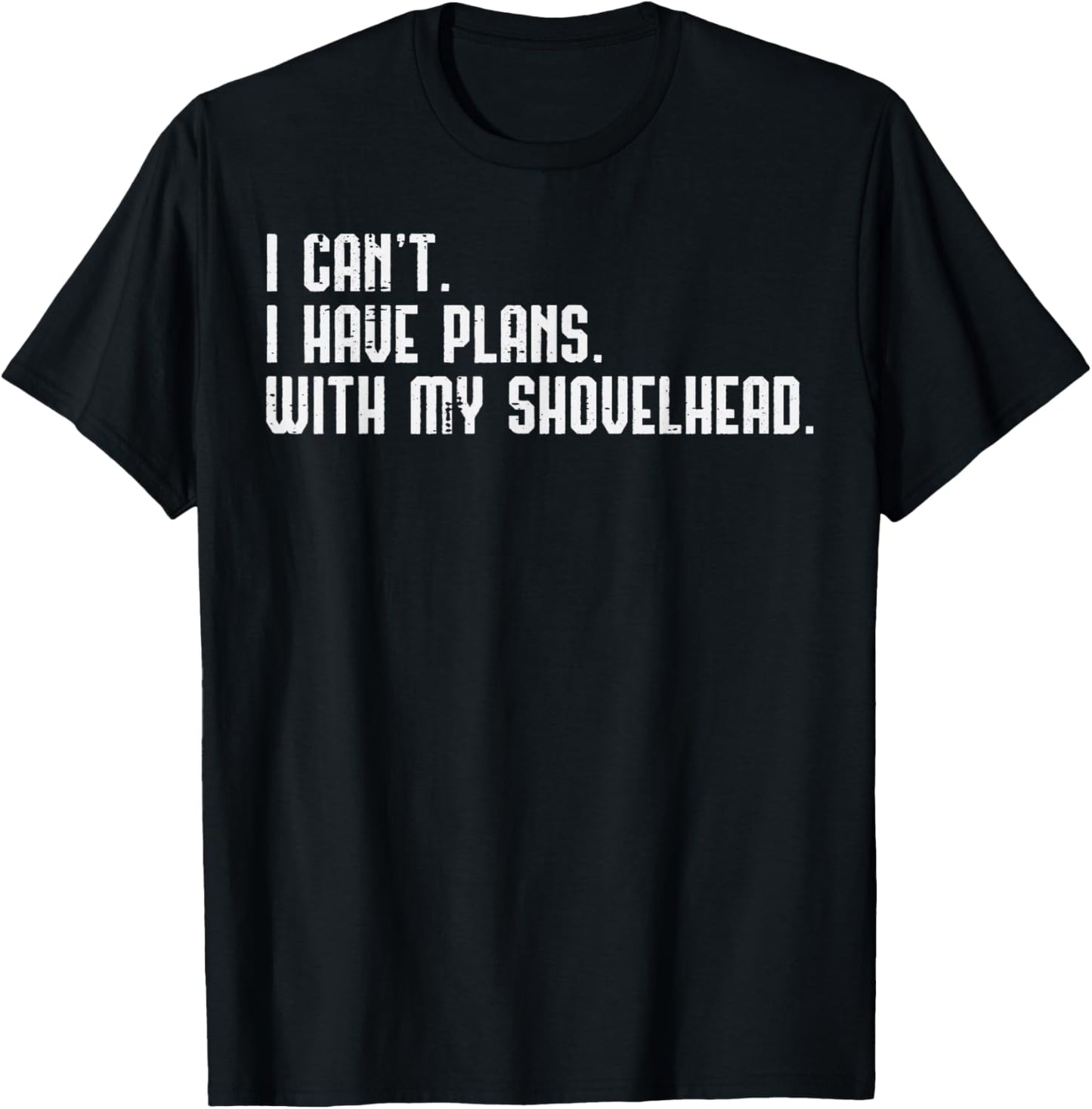 I Cant I Have Plans With Shovelhead Bike Mechanic Garage Men T-Shirt - T-Shirt | Black