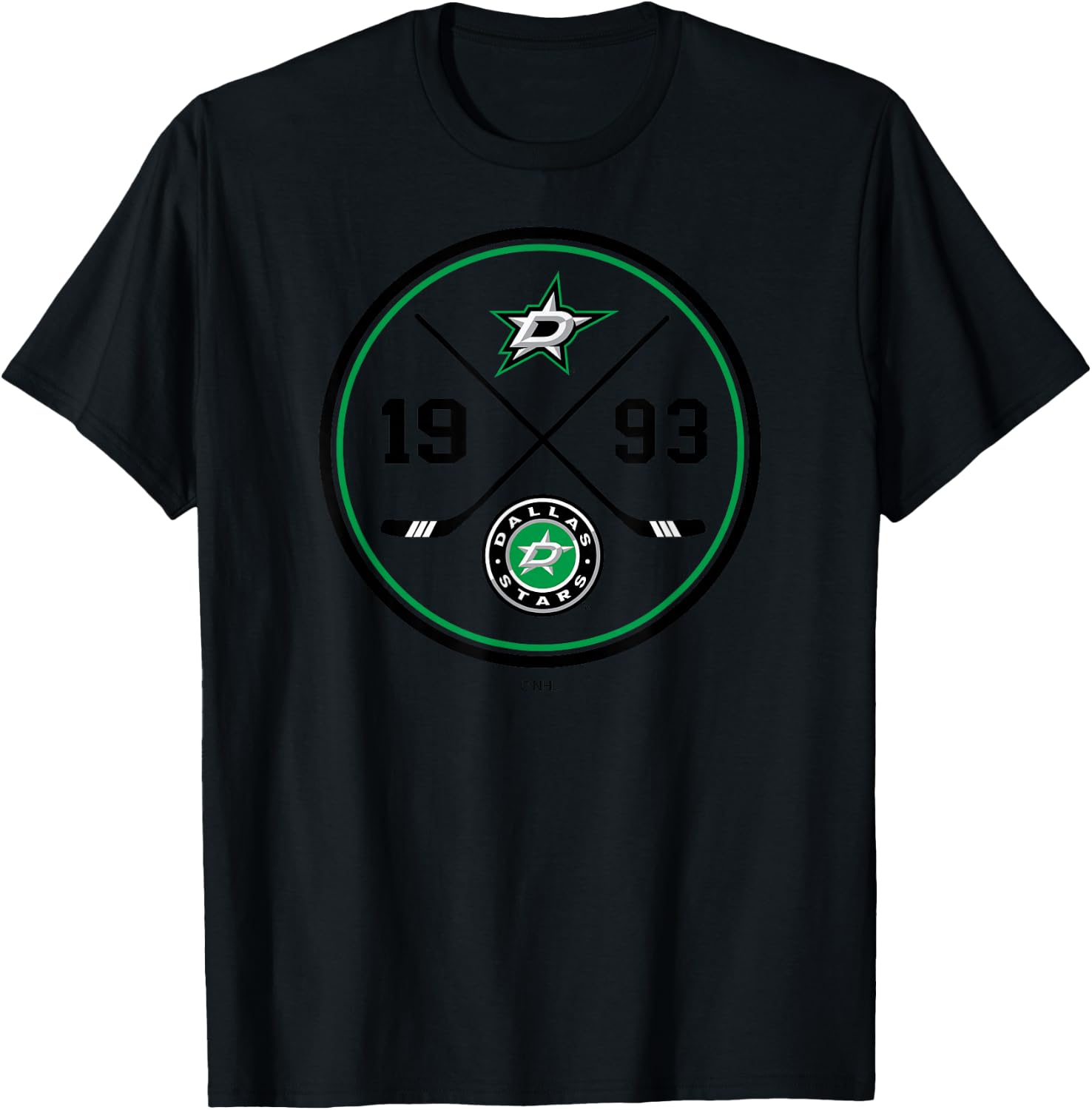 Dallas Stars Prize White Officially Licensed T-Shirt - T-Shirt | Black