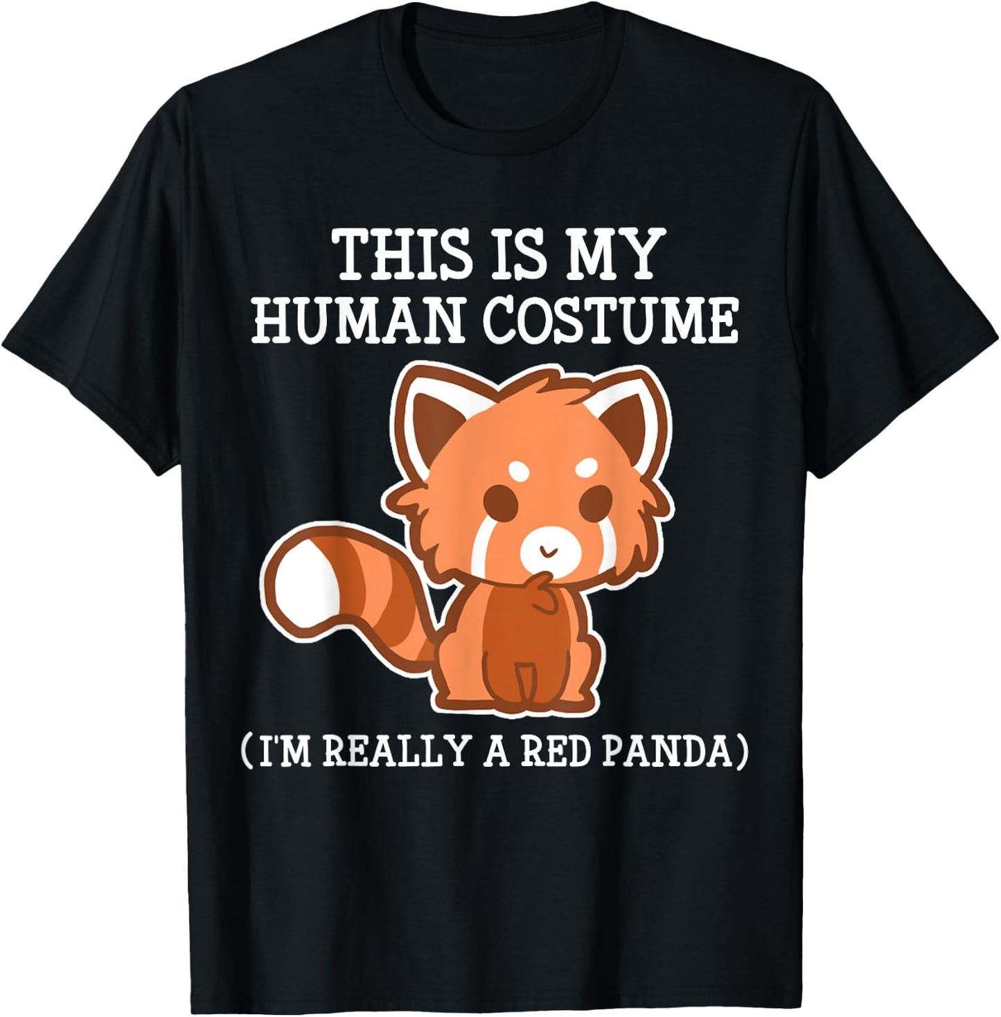 Red Panda Halloween Costume boy boys men Kids Youth T-Shirt - T-Shirt | Black