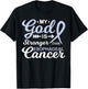 My God is Stronger Than Esophageal Cancer Awareness Warrior T-Shirt - T-Shirt | Black