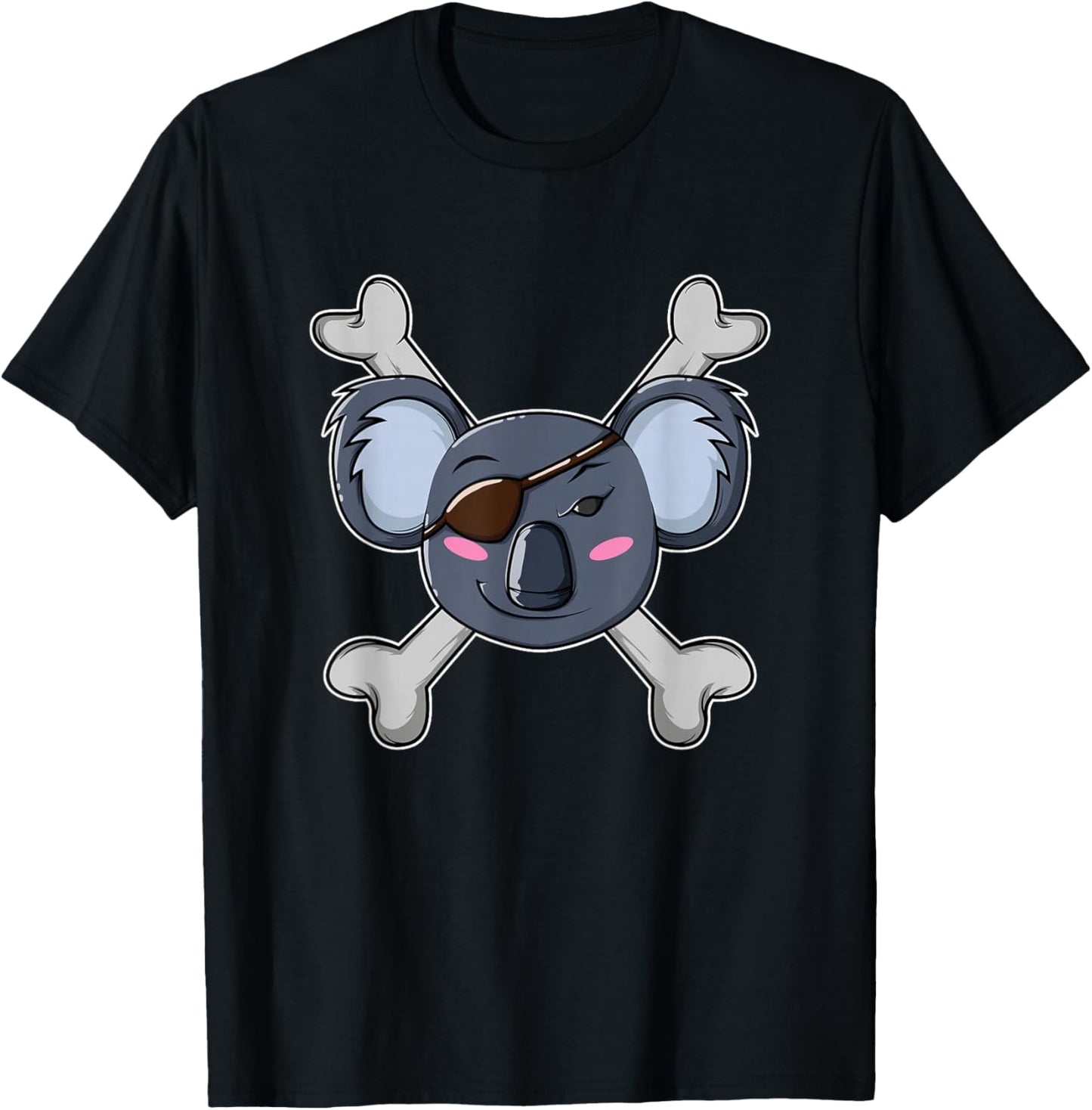 Koala Pirate T-Shirt - T-Shirt | Black
