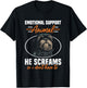 Emotional Support Animal Dog Breed Shih Tzu Dog Lover T-Shirt - T-Shirt | Black