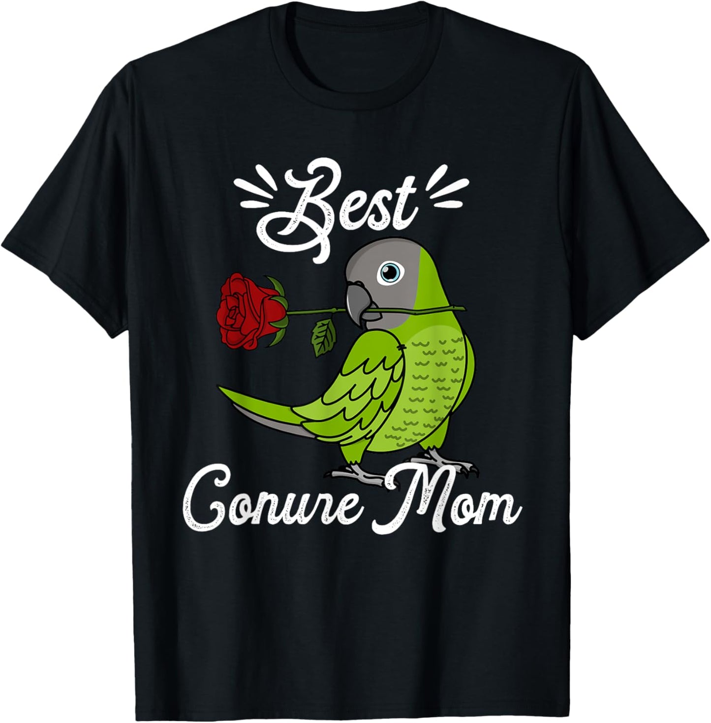 Best Parrot Mom I Dusky-headed Conure T-Shirt - T-Shirt | Black