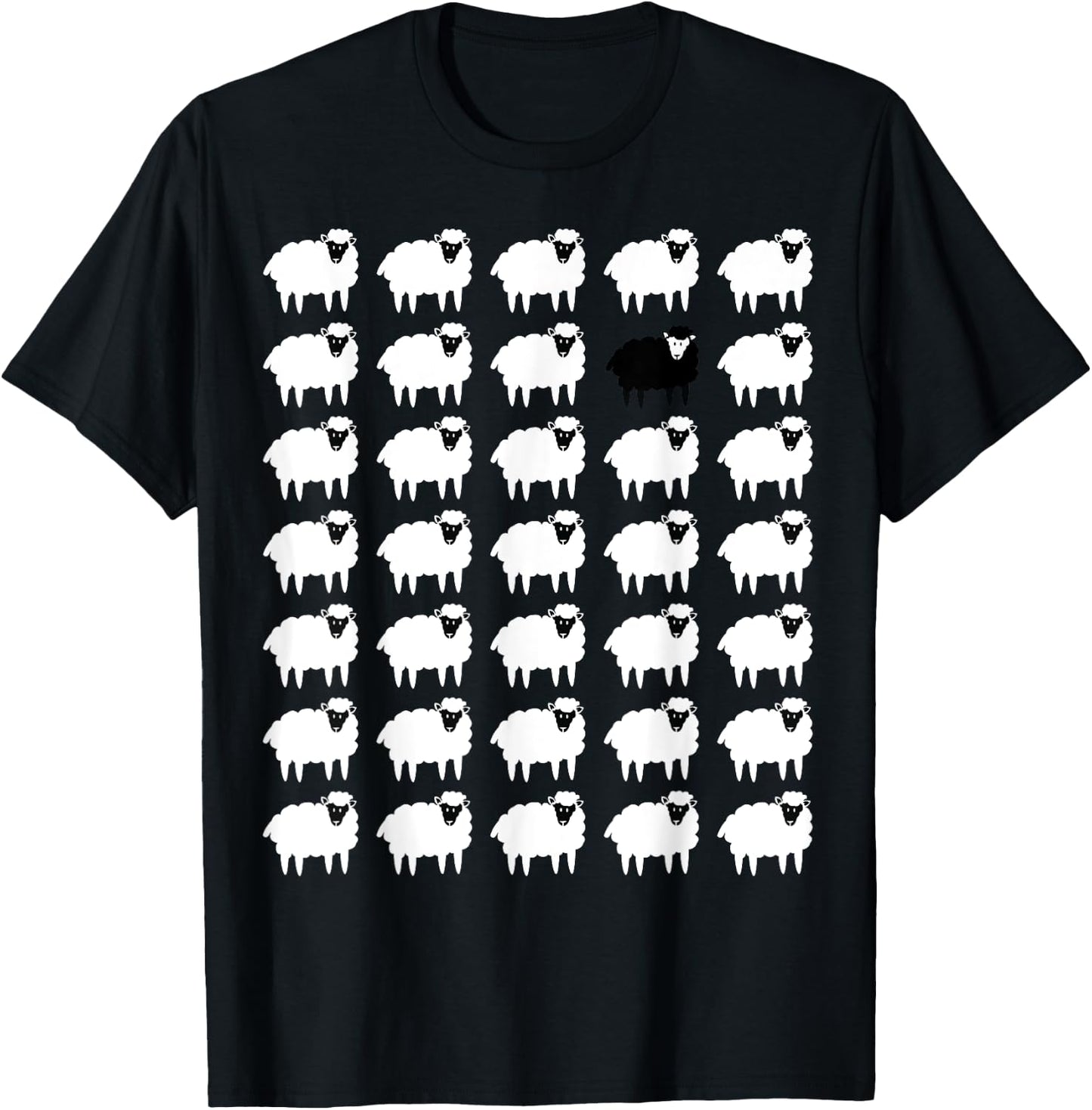 Memorabilia Sheep That Is Black and White other Sheep T-Shirt - T-Shirt | Black
