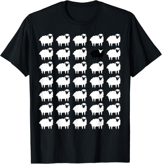 Memorabilia Sheep That Is Black and White other Sheep T-Shirt - T-Shirt | Black