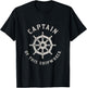Captain Of This Shipwreck Funny Boat Captain T-Shirt - T-Shirt | Black