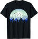 Mountain Wildlife Nature Retro Forest Gift -Adults Black Short Sleeve Classic Fit Small Nature-Themed Hiking T-Shirt - T-Shirt | Black