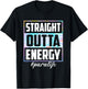 Tie Dye Straight Outta Energy Funny Para Life T-Shirt - T-Shirt | Black