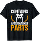 Contains Aftermarket Parts Hip Replacement Recovery New Hip T-Shirt - T-Shirt | Black