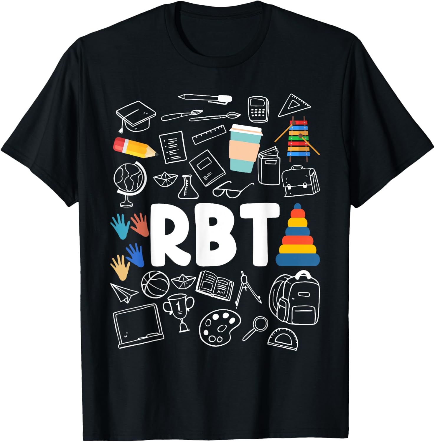 Registered Behavior Technician RBT Behavioral Therapist T-Shirt - T-Shirt | Black