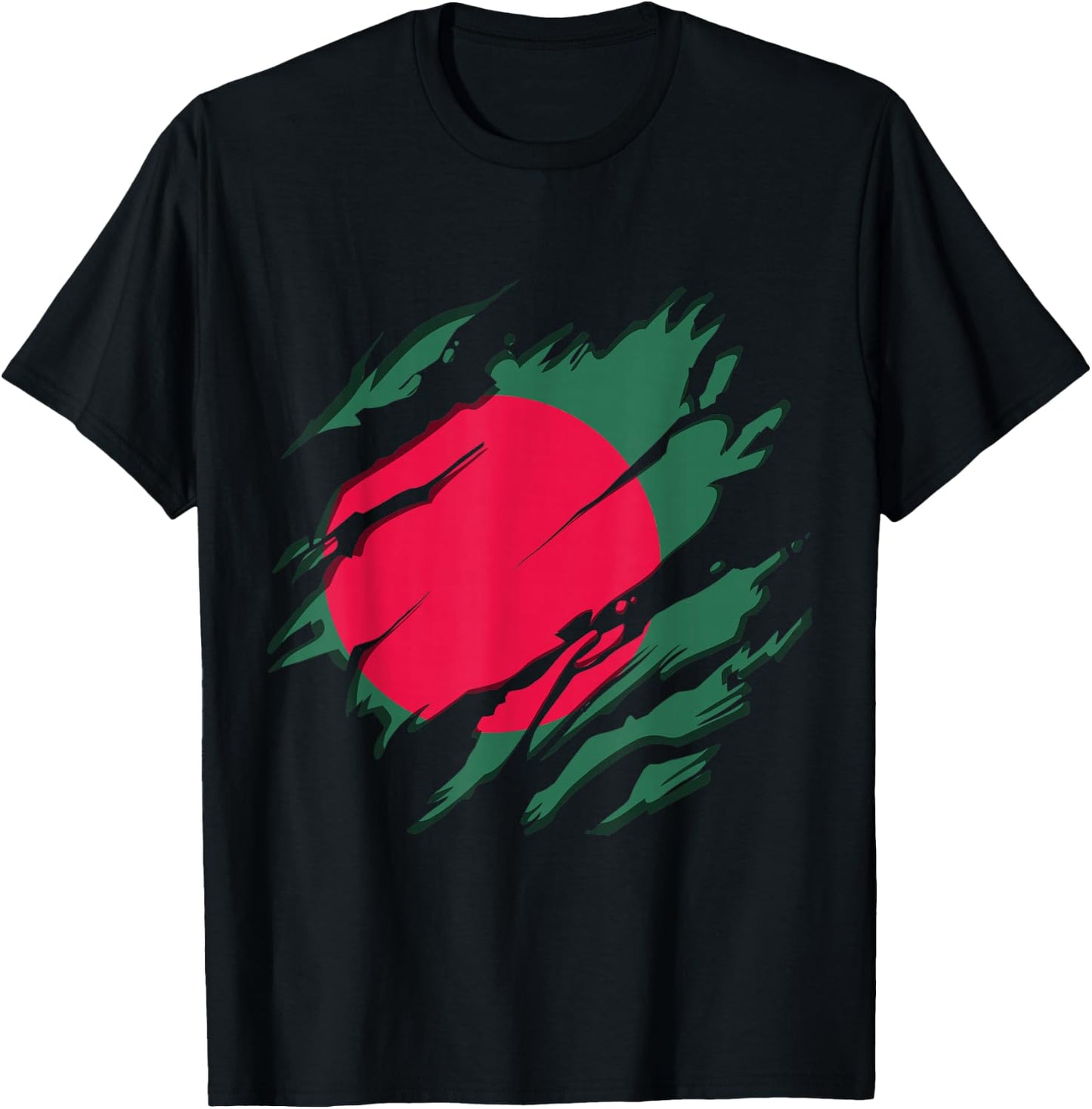 Flag Identity Pride Heritage Bangladesh T-Shirt - T-Shirt | Black