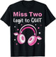 Miss Two 2 Legit To Quit 2nd Birthday Outfit Hip Hop Pink T-Shirt - T-Shirt | Black