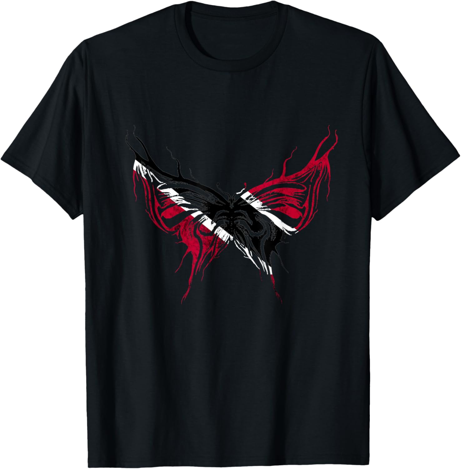 Trinidadian Butterfly Tobagonian Pride Trinidad And Tobago T-Shirt - T-Shirt | Black