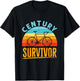 Century Survivor 100 Mile Bicycle Road Cycling Ride T-Shirt - T-Shirt | Black