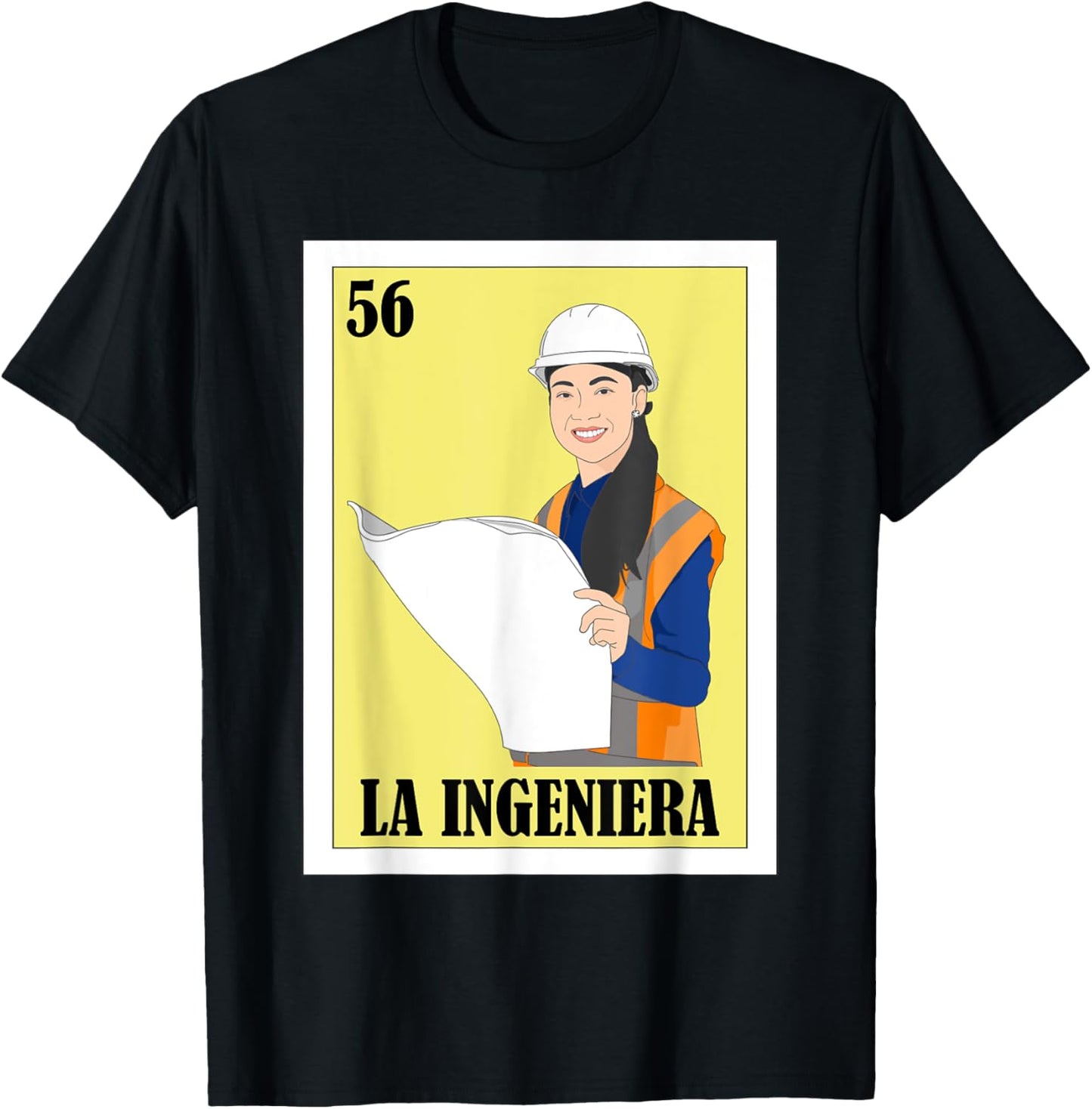 Funny Mexican Engineering Design - La Ingeniera T-Shirt - T-Shirt | Black