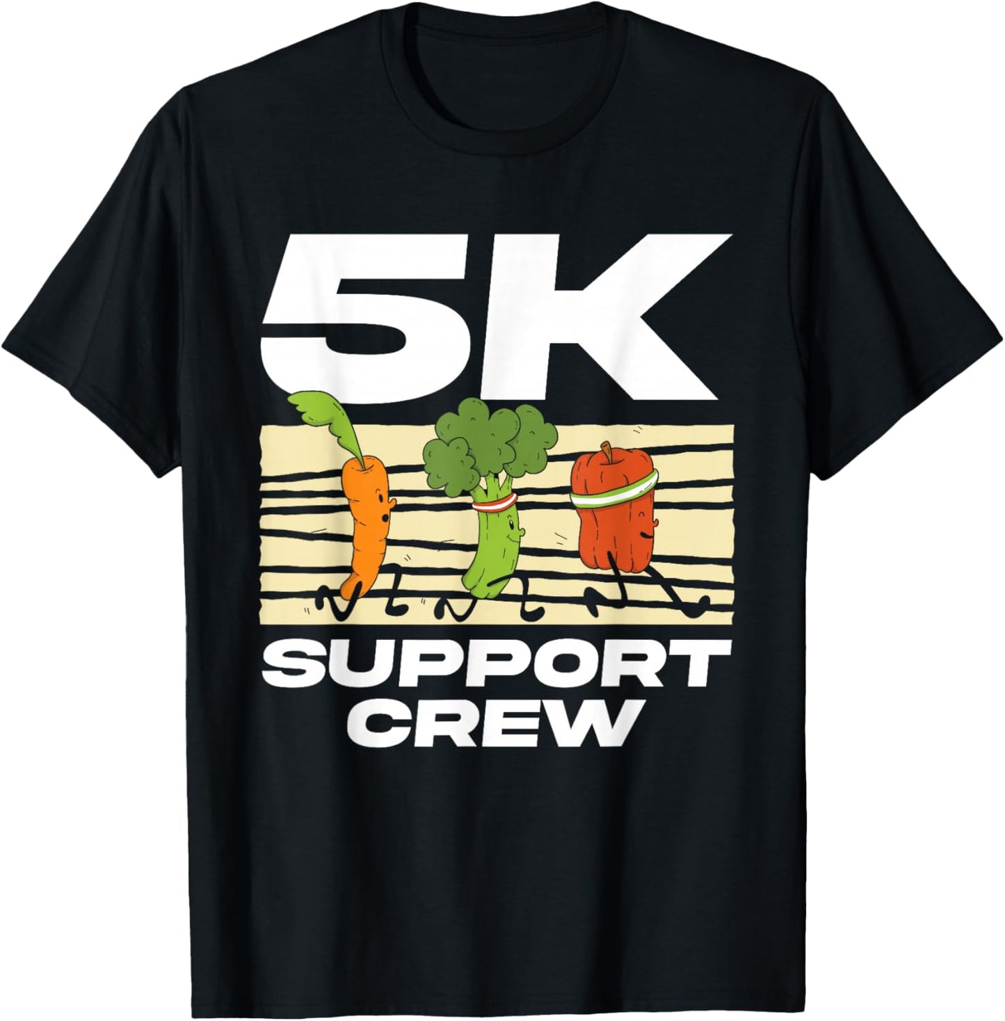 5K Support Team Running Race Runner 5K T-Shirt - T-Shirt | Black