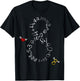 8 - Funny Math 8 Year Old Vintage 2017 8th Birthday Gift T-Shirt - T-Shirt | Black