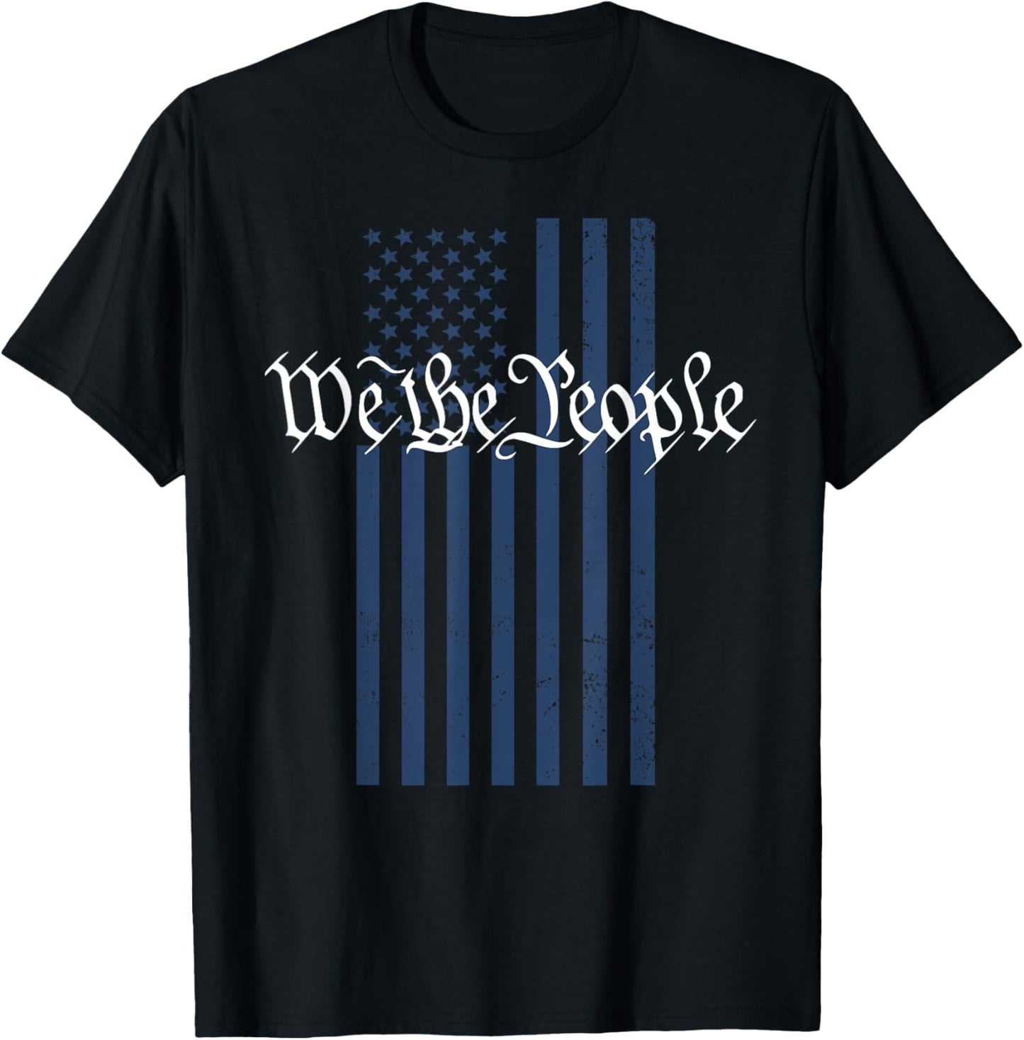 4th of July We The People Patriotic American Flag T-Shirt - T-Shirt | Black
