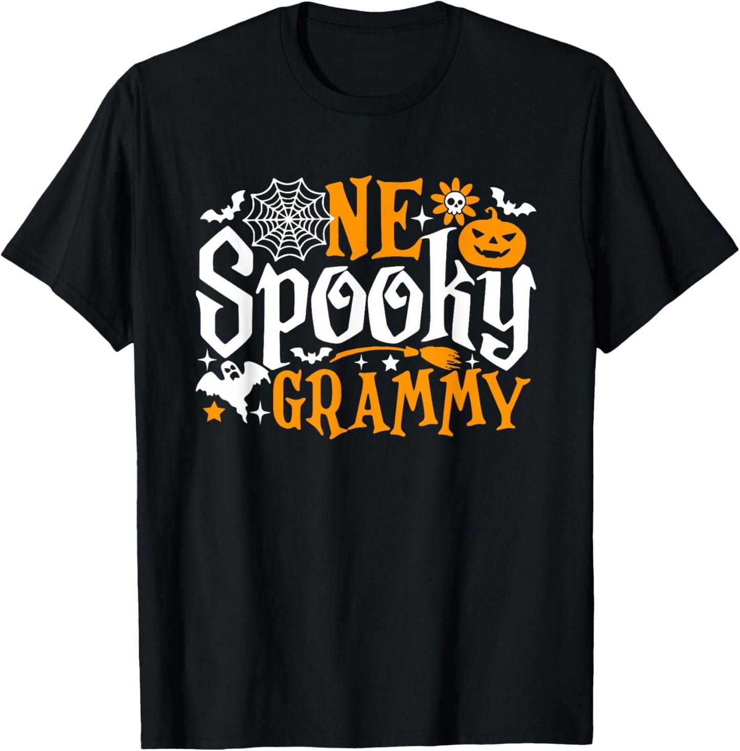 One Spooky Grammy Funny Halloween Family Matching T-Shirt - T-Shirt | Black