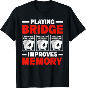 Bridge Card Game Funny Bridge Player T-Shirt - T-Shirt | Black
