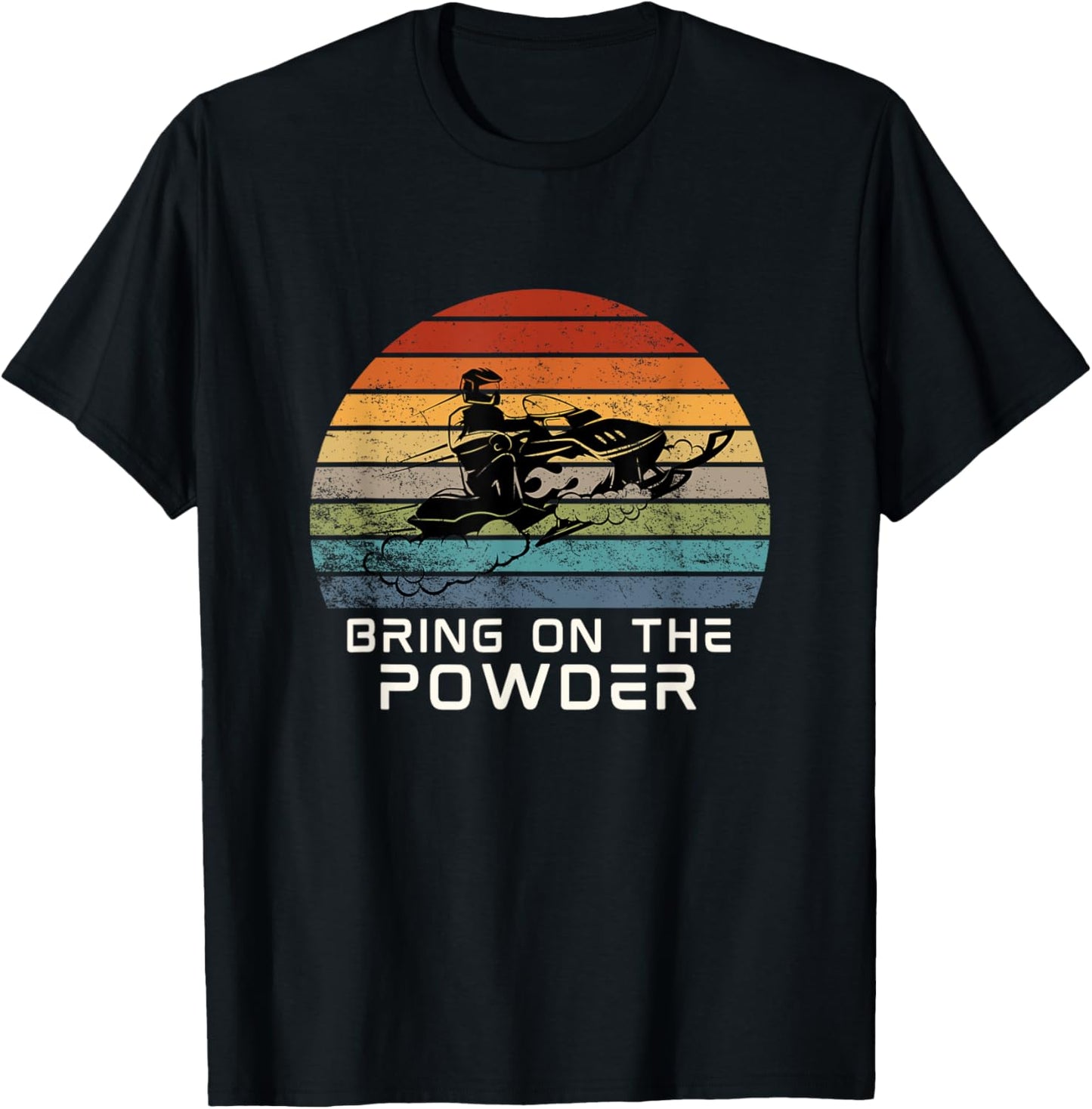 Bring on The Power Snowmobiling Funny Snowmobile T-Shirt - T-Shirt | Black