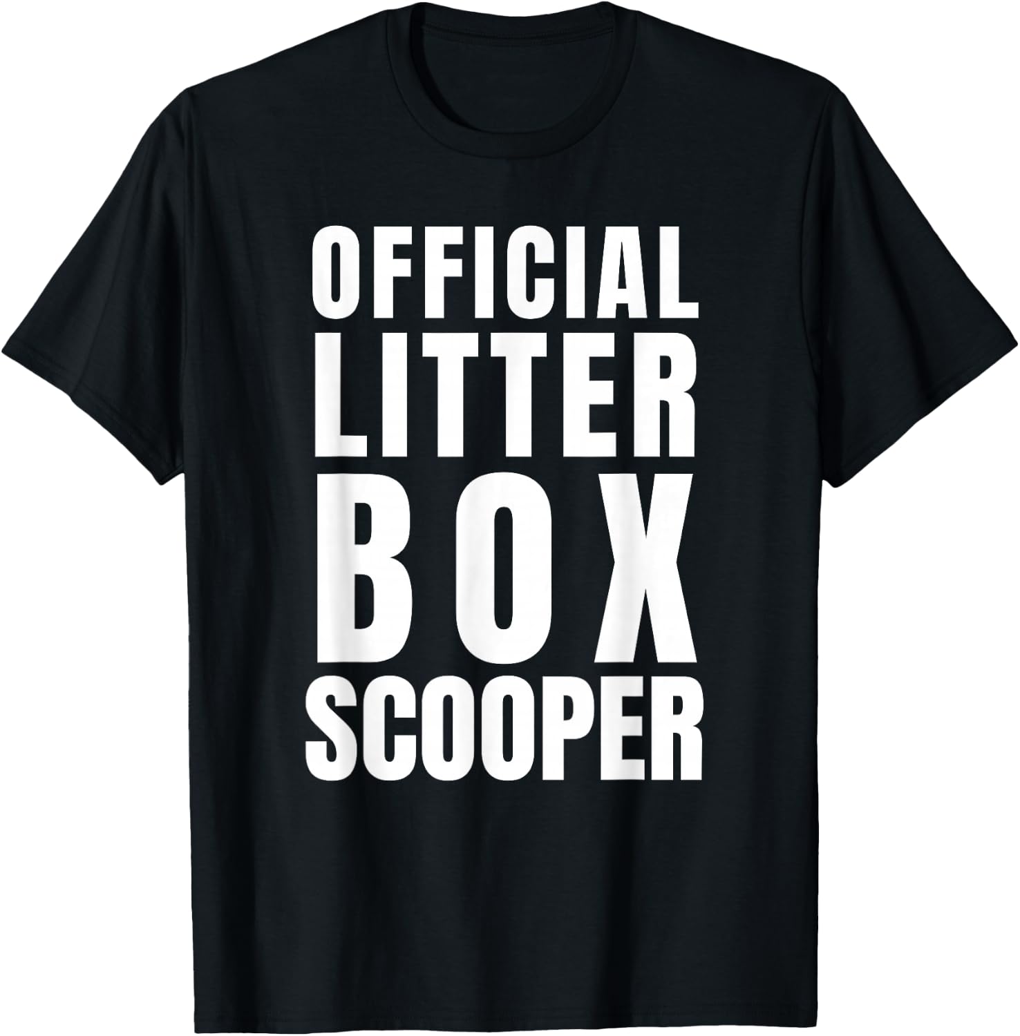 Official Cat Litter Scooper Funny Kitty Themed Animal Lover T-Shirt - T-Shirt | Black
