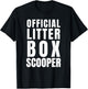 Official Cat Litter Scooper Funny Kitty Themed Animal Lover T-Shirt - T-Shirt | Black