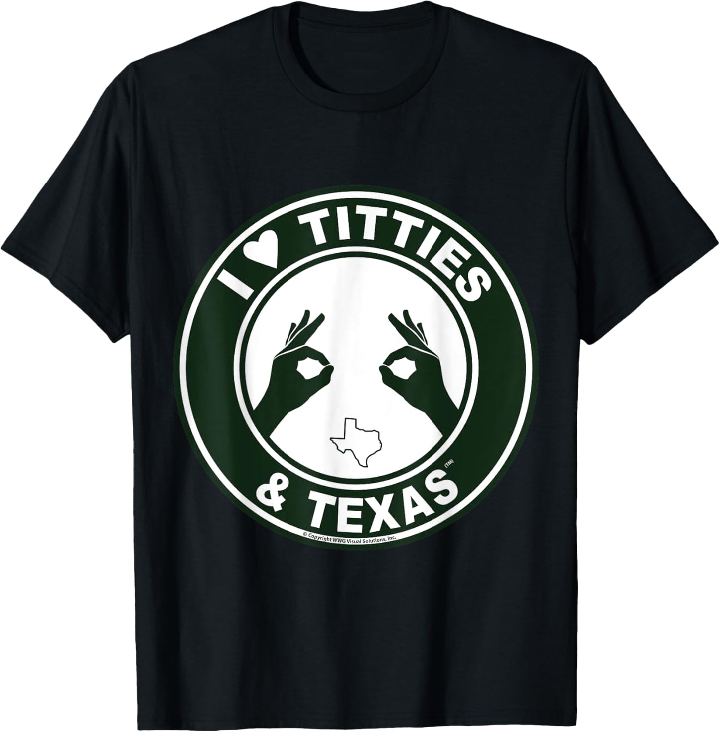 I Love Titties Tatas and Texas T-Shirt - T-Shirt | Black