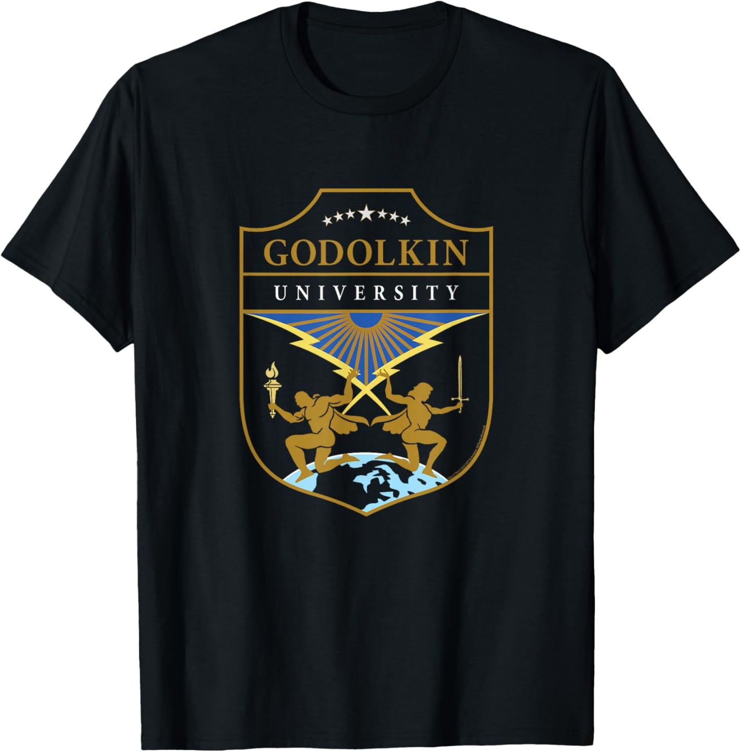 The Boys: Gen V Godolkin University Crest T-Shirt - T-Shirt | Black