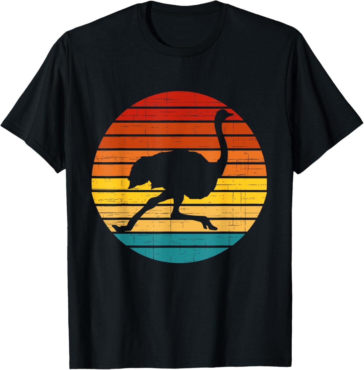 Vintage Ostricht shirt, Ostrich for kids, Ostrich shirt girl T-Shirt - T-Shirt | Black