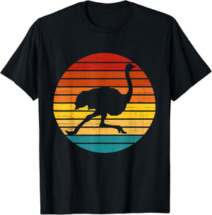 Vintage Ostricht shirt, Ostrich for kids, Ostrich shirt girl T-Shirt - T-Shirt | Black