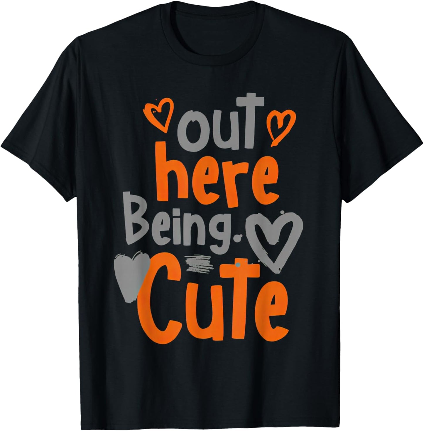 Olive Army Solar Orange Color Match T-Shirt - T-Shirt | Black