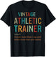 Funny Vintage Athletic Trainer Definition Retro T-Shirt - T-Shirt | Black