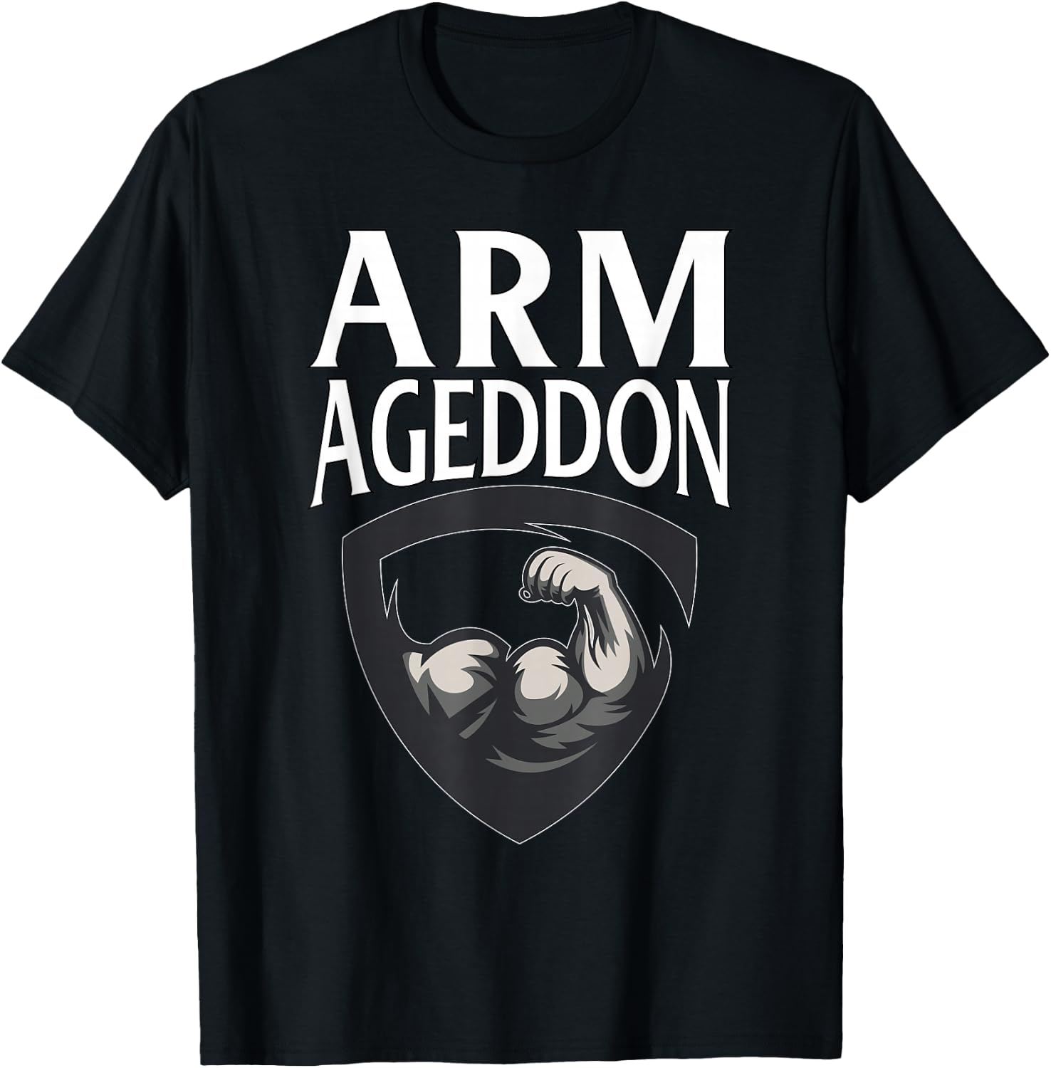 Armageddon | Fitness Weightlifting Deadlift Workout Gym T-Shirt - T-Shirt | Black