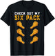 Funny Gym Check Out My Six Pack Chicken Wings T-Shirt - T-Shirt | Black
